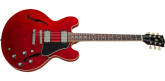 Gibson - Guitare \u00e9lectrique \u00e0 corps creux ES-335 DOT - Sixties Cherry