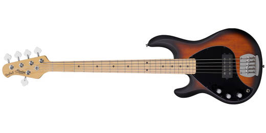 Sterling by Music Man - Basse StingRay5 pour gaucher - Vintage Sunburst Satin