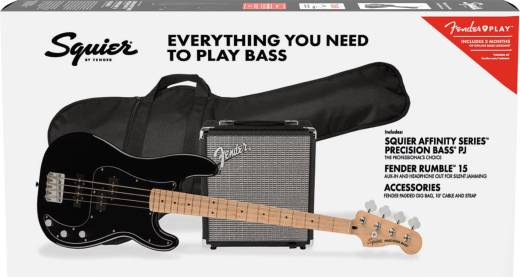Squier - Ensemble pour basse Affinity PJ avec Rumble 15 et sac de transport - Noir
