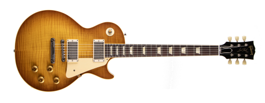 Gibson Custom Shop - Guitare �lectrique Les�Paul Standard�1959 (fini Burst ��Poppy�� dor�, �tui rigide inclus)