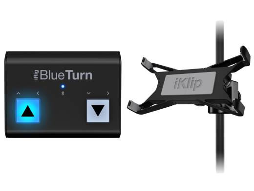 IK Multimedia - Ensemble Tourneur de page Bluetooth + iKlip Xpand