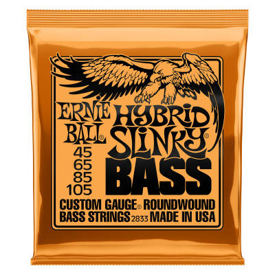 Ernie Ball - Cordes de basse Hybrid Slinky 45-105