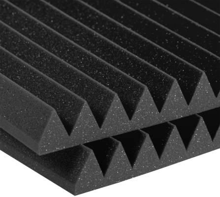 Auralex - Studiofoam Cale profonde de 2 pouces (paquet de 12) - Anthracite