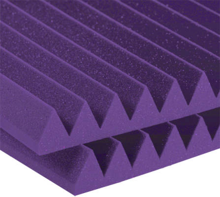 Auralex - Studiofoam Cale profonde de 2 pouces (paquet de 12) - Mauve