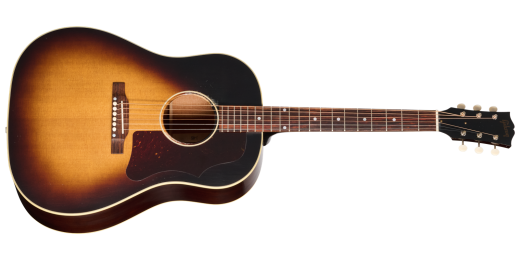 Gibson - Guitare acoustique J-45 1955 � traitement ��vieillissement l�ger�� avec �tui rigide (fini Sunburst r�tro)
