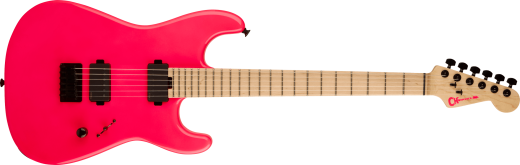Charvel Guitars - Limited Edition Sean Long Signature Pro-Mod San Dimas Style 1 HH HT M Electric Guitar - Neon Pink