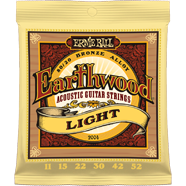 Ernie Ball - Cordes de guitare acoustique Earthwood 80/20 Bronze - 11-52